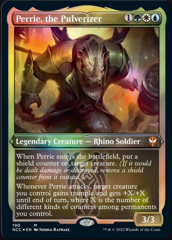 Perrie, the Pulverizer (Display Commander) [Streets of New Capenna Commander] Magic: The Gathering