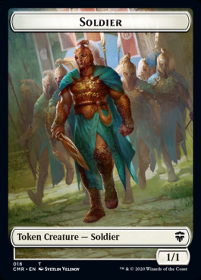 Cat // Soldier Double-Sided Token [Commander Legends Tokens] Magic: The Gathering