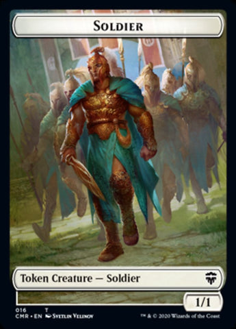 Cat // Soldier Double-Sided Token [Commander Legends Tokens] Magic: The Gathering