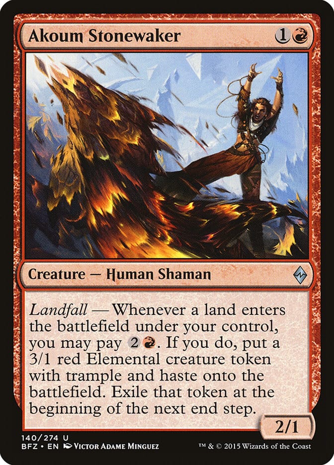 Akoum Stonewaker [Battle for Zendikar] Magic: The Gathering