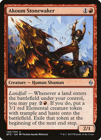 Akoum Stonewaker [Battle for Zendikar] Magic: The Gathering