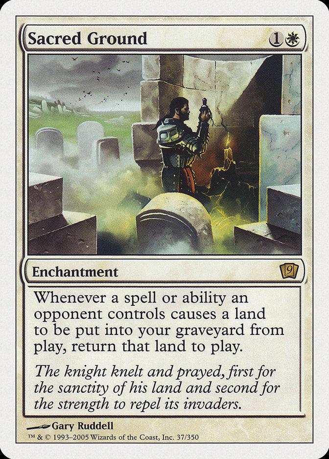 Sacred Ground [Ninth Edition] Magic: The Gathering