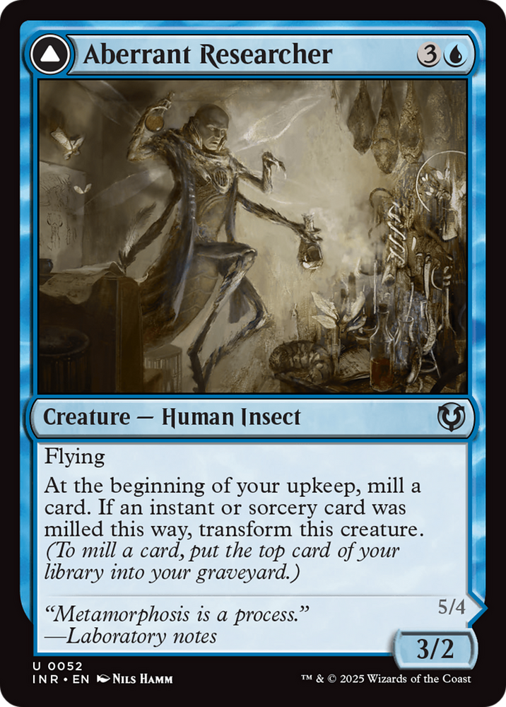 Aberrant Researcher // Perfected Form [Innistrad Remastered] Magic: The Gathering