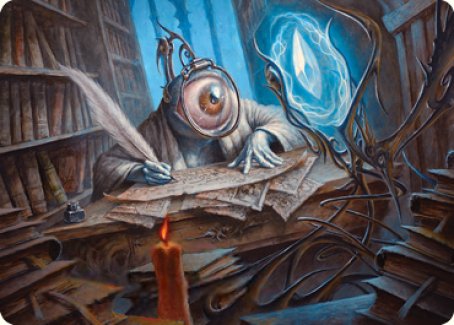 Unblinking Observer Art Card [Innistrad: Midnight Hunt Art Series] Magic: The Gathering