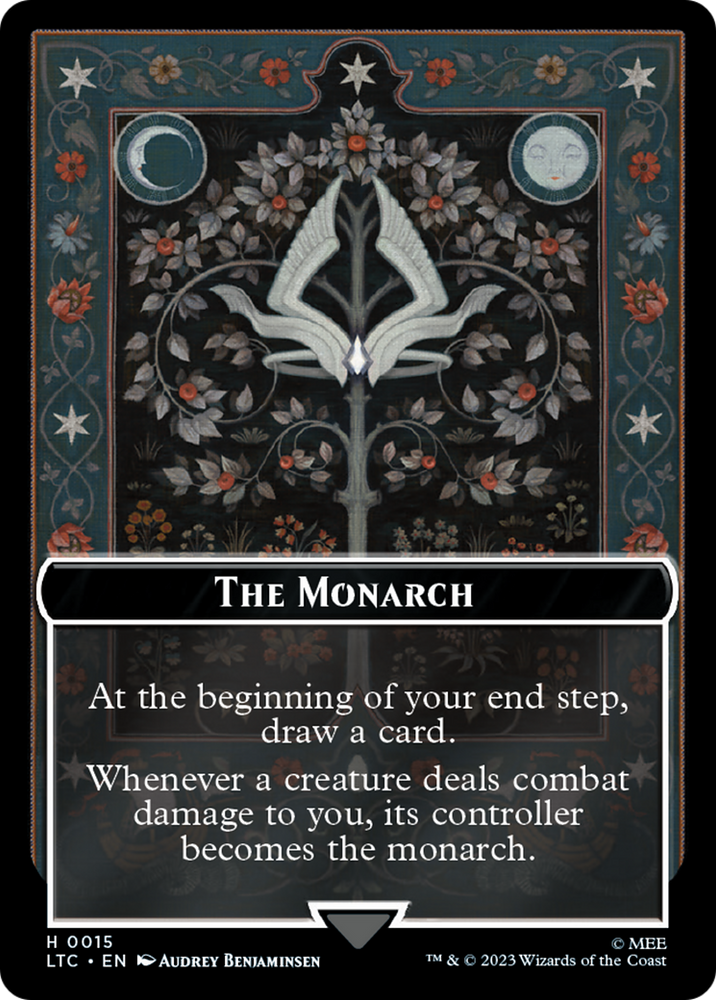 The Monarch // Treasure Double-Sided Token [The Lord of the Rings: Tales of Middle-Earth Commander Tokens] Magic: The Gathering