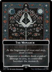 The Monarch // Treasure Double-Sided Token [The Lord of the Rings: Tales of Middle-Earth Commander Tokens] Magic: The Gathering