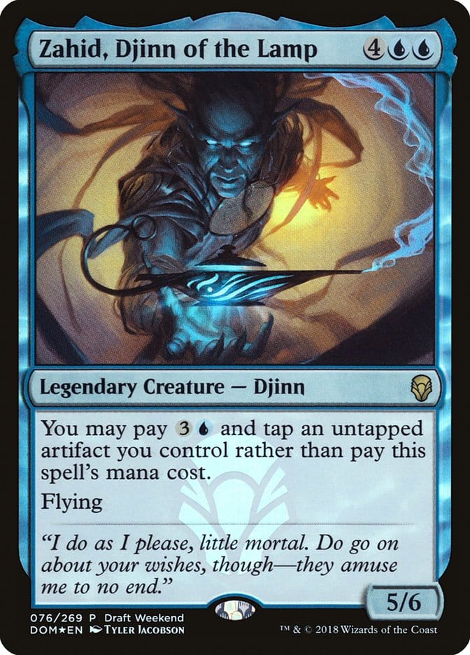 Zahid, Djinn of the Lamp (Draft Weekend) [Dominaria Promos] Magic: The Gathering