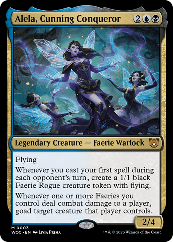 Alela, Cunning Conqueror [Wilds of Eldraine Commander] Magic: The Gathering