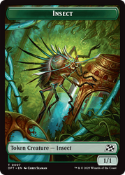 Insect // Elephant Double-Sided Token [Aetherdrift Tokens] Magic: The Gathering