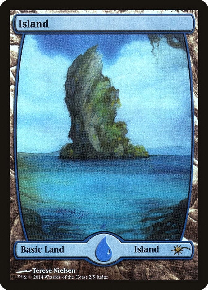 Island (2★) [Judge Gift Cards 2014] Magic: The Gathering