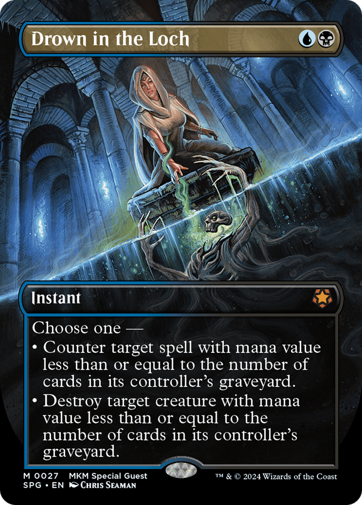 Drown in the Loch (Borderless) [Murders at Karlov Manor Special Guests] Magic: The Gathering