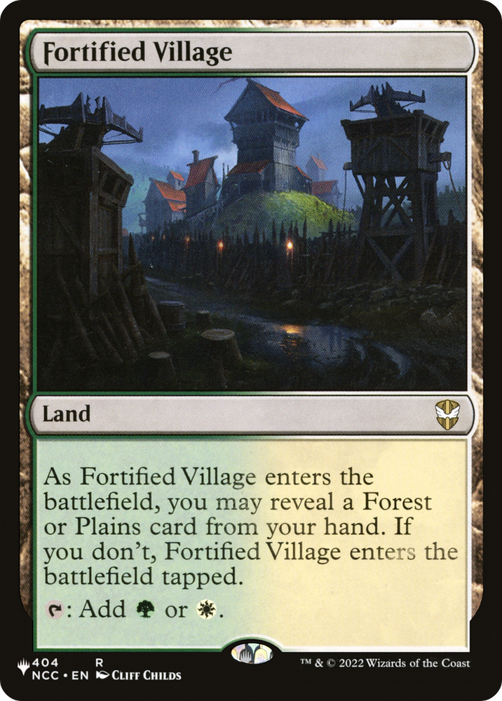 Fortified Village [The List] Magic: The Gathering