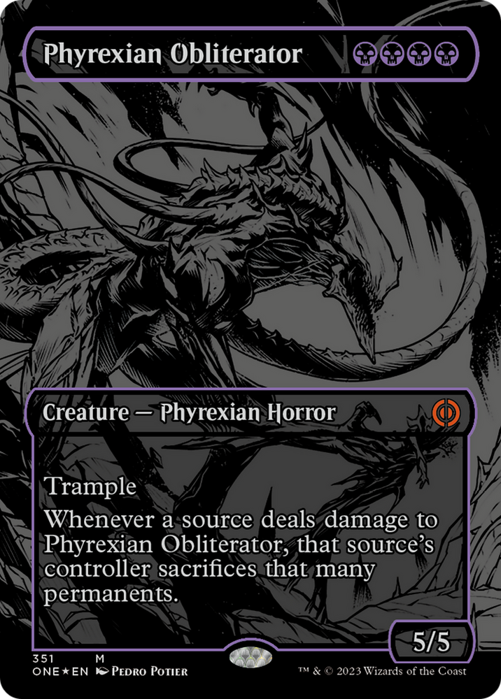 Phyrexian Obliterator (Oil Slick Raised Foil) [Phyrexia: All Will Be One] Magic: The Gathering