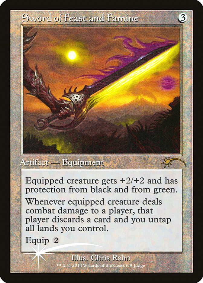Sword of Feast and Famine [Judge Gift Cards 2014] Magic: The Gathering
