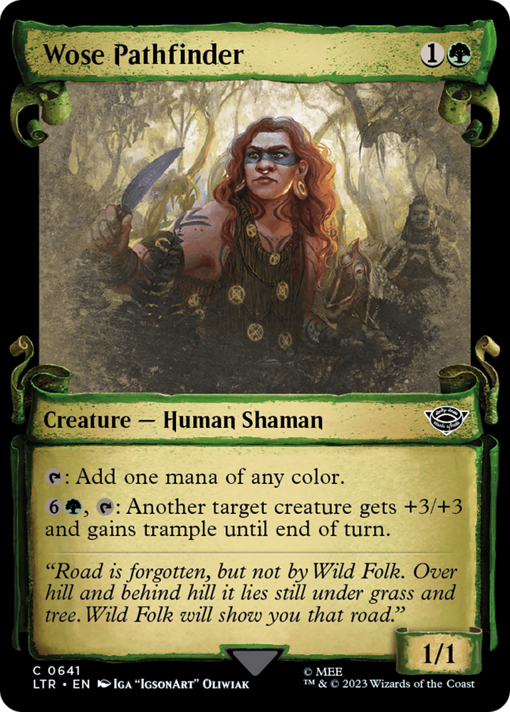 Wose Pathfinder [The Lord of the Rings: Tales of Middle-Earth Showcase Scrolls] Magic: The Gathering