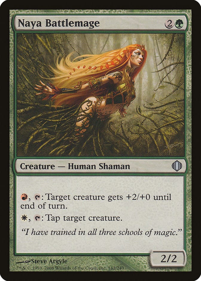 Naya Battlemage [Shards of Alara] Magic: The Gathering