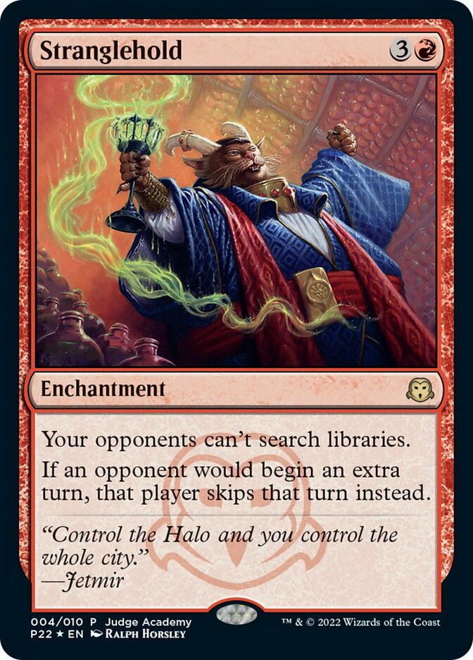 Stranglehold [Judge Gift Cards 2022] Magic: The Gathering