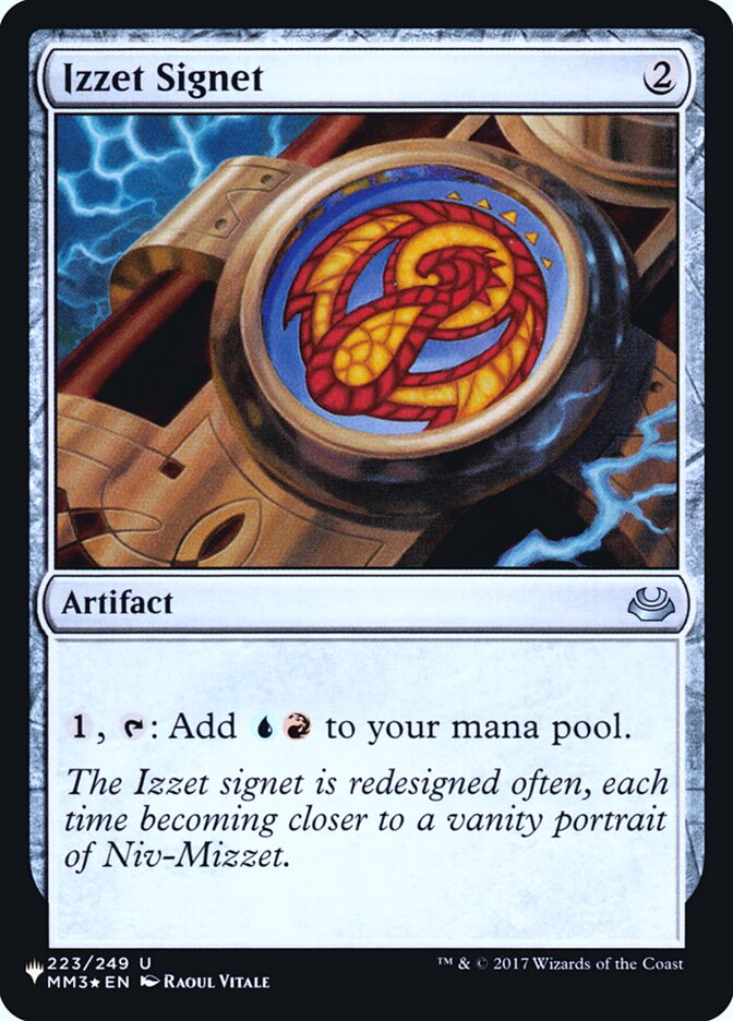 Izzet Signet [Secret Lair: Heads I Win, Tails You Lose] Magic: The Gathering