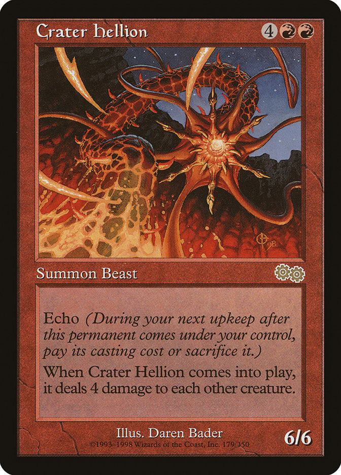 Crater Hellion [Urza's Saga] Magic: The Gathering