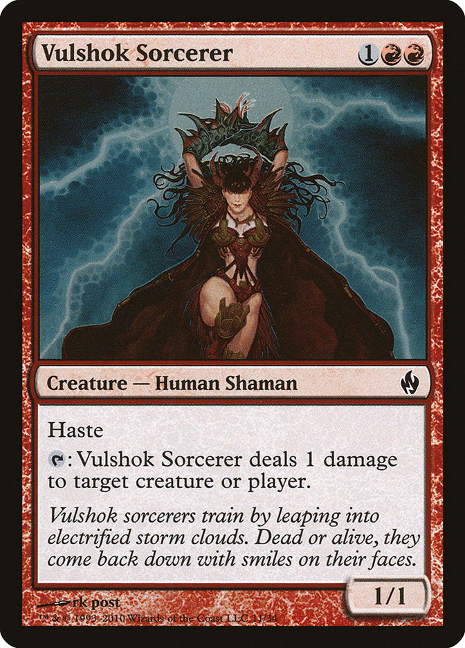 Vulshok Sorcerer [Premium Deck Series: Fire and Lightning] Magic: The Gathering