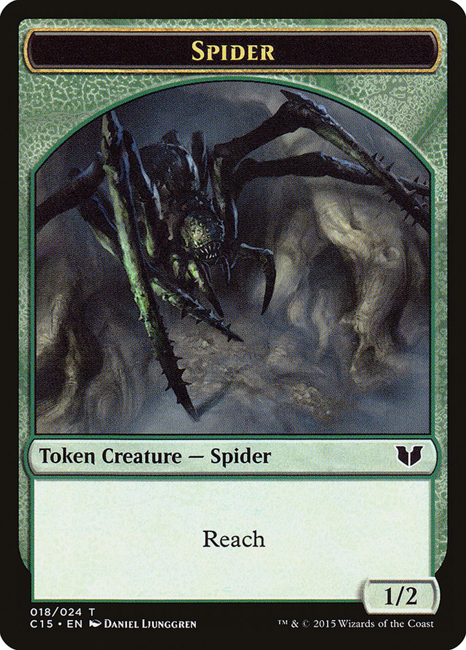Spider Token [Commander 2015 Tokens] Magic: The Gathering