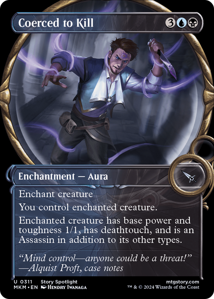Coerced to Kill (Showcase) [Murders at Karlov Manor] Magic: The Gathering