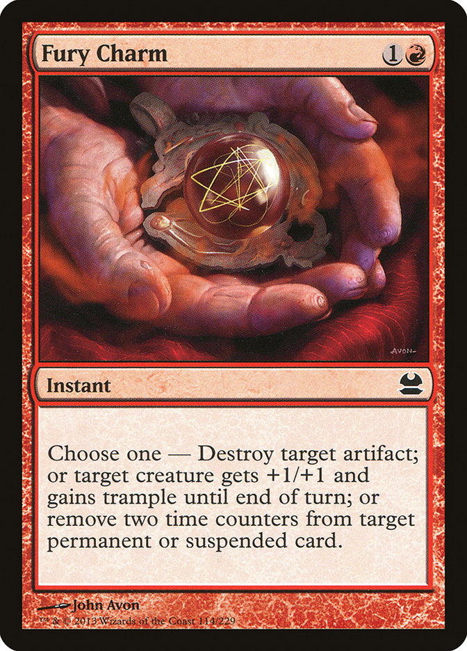 Fury Charm [Modern Masters] Magic: The Gathering