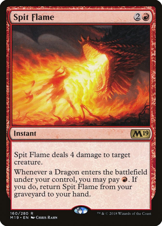 Spit Flame [Core Set 2019] Magic: The Gathering