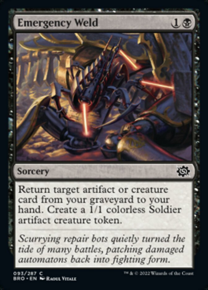 Emergency Weld [The Brothers' War] Magic: The Gathering