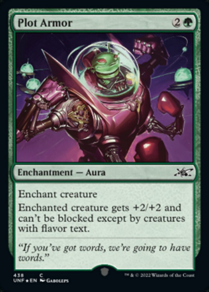 Plot Armor (Galaxy Foil) [Unfinity] Magic: The Gathering