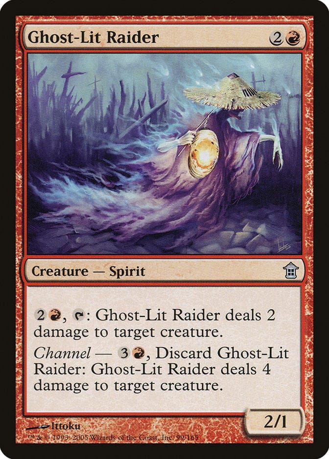 Ghost-Lit Raider [Saviors of Kamigawa] Magic: The Gathering