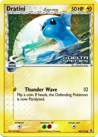 Dratini (66/113) (Delta Species) (Stamped) [EX: Delta Species] Pokémon