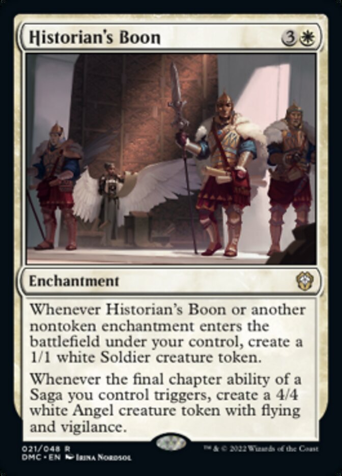 Historian's Boon [Dominaria United Commander] Magic: The Gathering