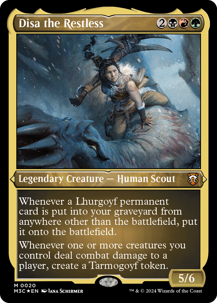Disa the Restless (Foil Etched) [Modern Horizons 3 Commander] Magic: The Gathering