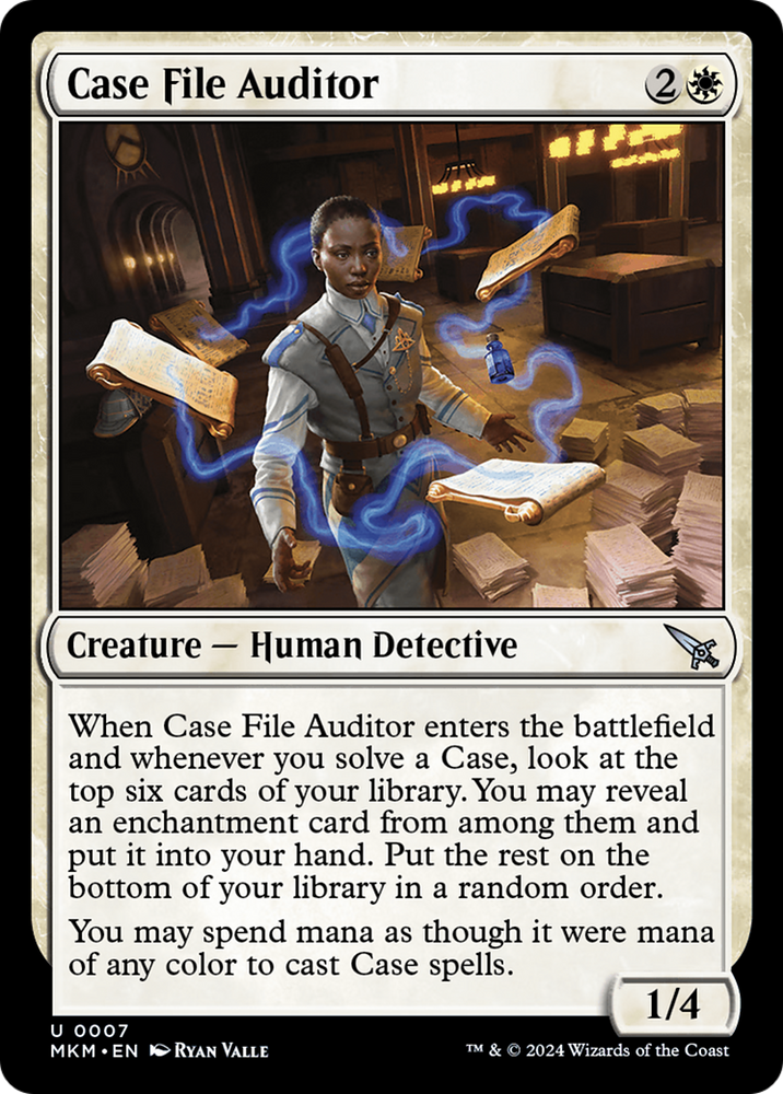 Case File Auditor (Blue) [Murders at Karlov Manor] Magic: The Gathering