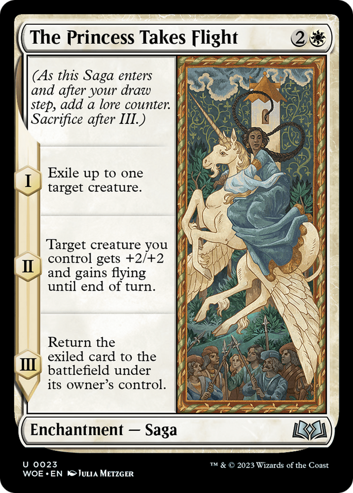 The Princess Takes Flight [Wilds of Eldraine] Magic: The Gathering