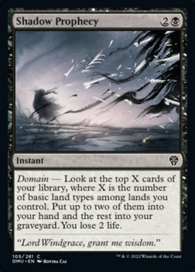 Shadow Prophecy [Dominaria United] Magic: The Gathering