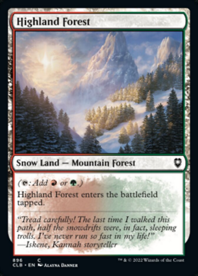 Highland Forest [Commander Legends: Battle for Baldur's Gate] Magic: The Gathering