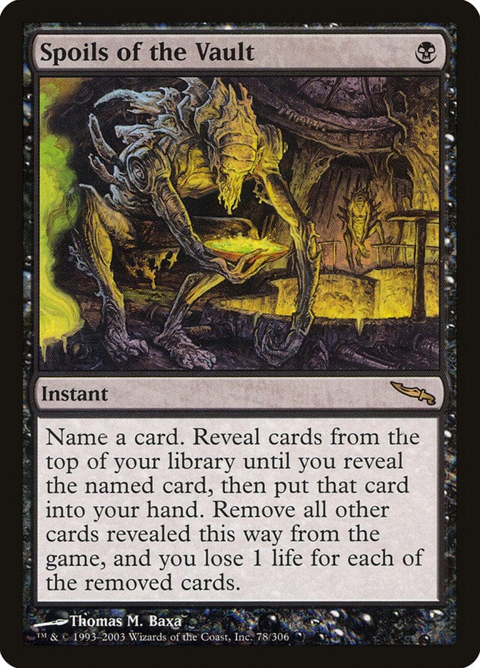 Spoils of the Vault [Mirrodin] Magic: The Gathering