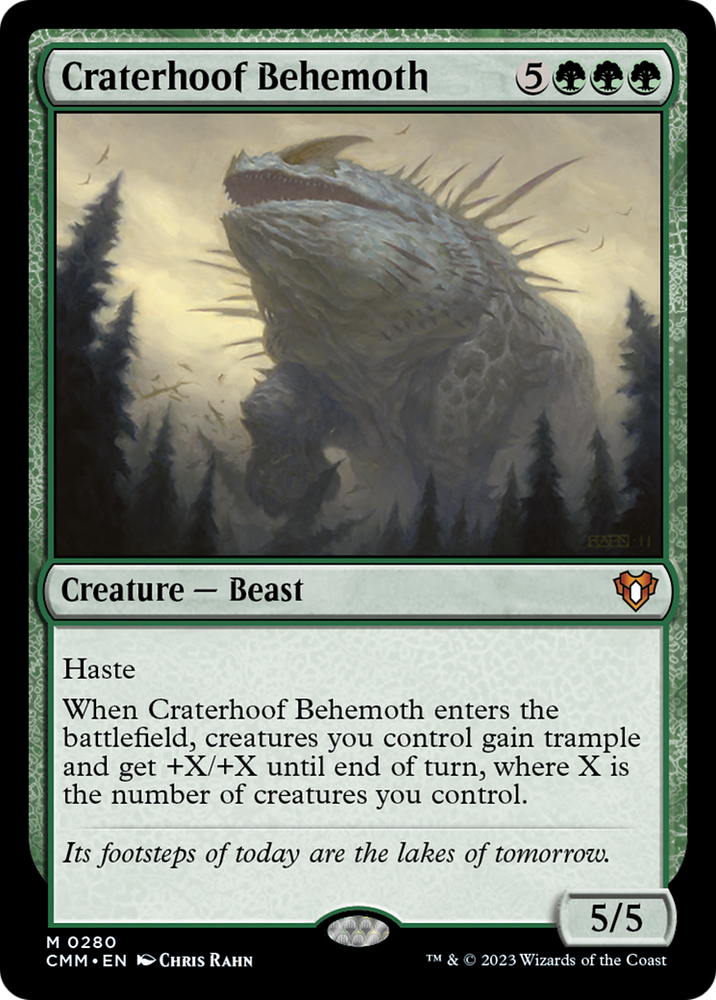Craterhoof Behemoth [Commander Masters] Magic: The Gathering