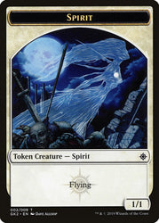 Spirit (002) // Spirit (010) Double-Sided Token [Ravnica Allegiance Guild Kit Tokens] Magic: The Gathering