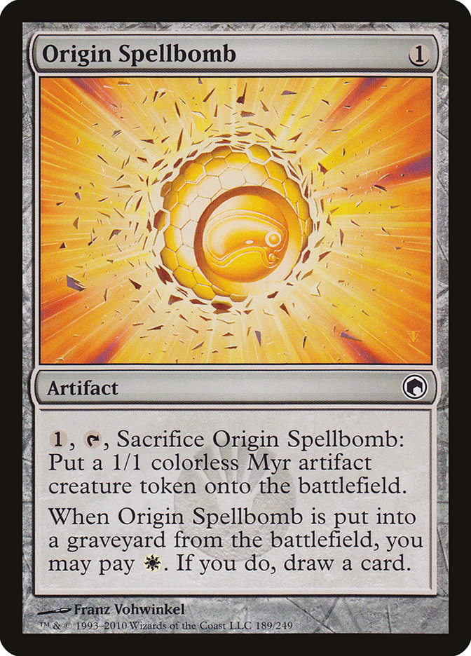 Origin Spellbomb [Scars of Mirrodin] Magic: The Gathering