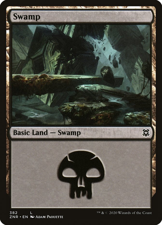 Swamp (382) [Zendikar Rising] Magic: The Gathering