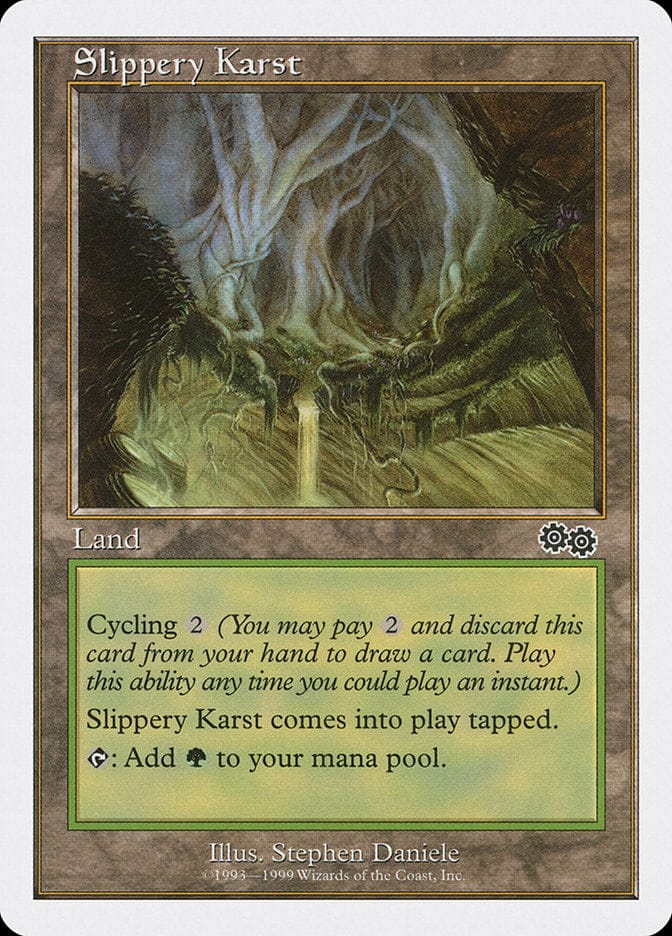 Slippery Karst [Battle Royale] Magic: The Gathering