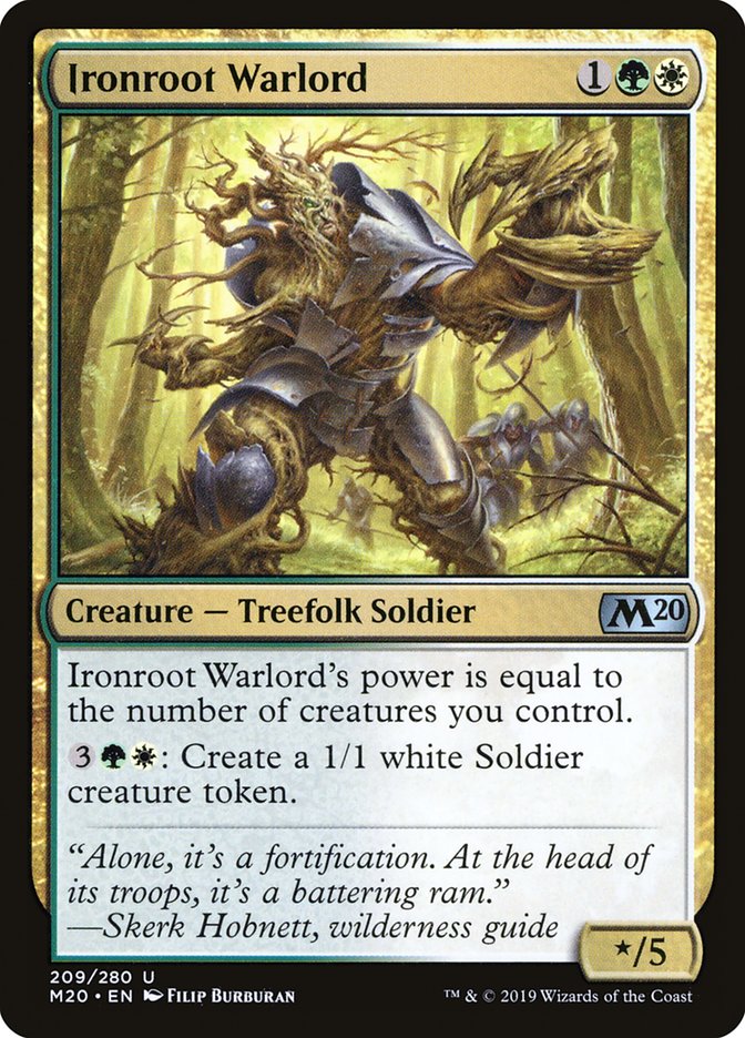 Ironroot Warlord [Core Set 2020] Magic: The Gathering