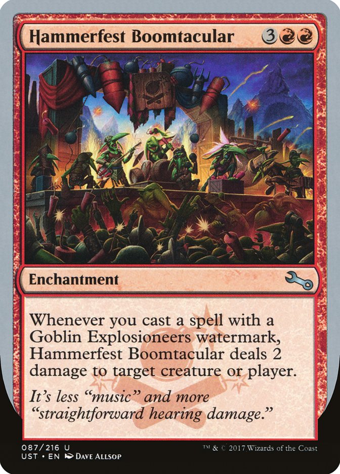 Hammerfest Boomtacular [Unstable] Magic: The Gathering