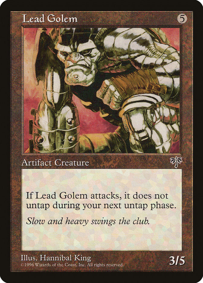 Lead Golem [Mirage] Magic: The Gathering