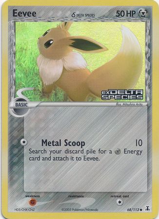 Eevee (68/113) (Delta Species) (Stamped) [EX: Delta Species] Pokémon