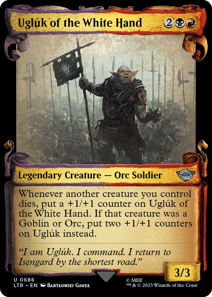 Ugluk of the White Hand [The Lord of the Rings: Tales of Middle-Earth Showcase Scrolls] Magic: The Gathering