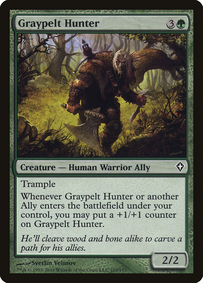 Graypelt Hunter [Worldwake] Magic: The Gathering